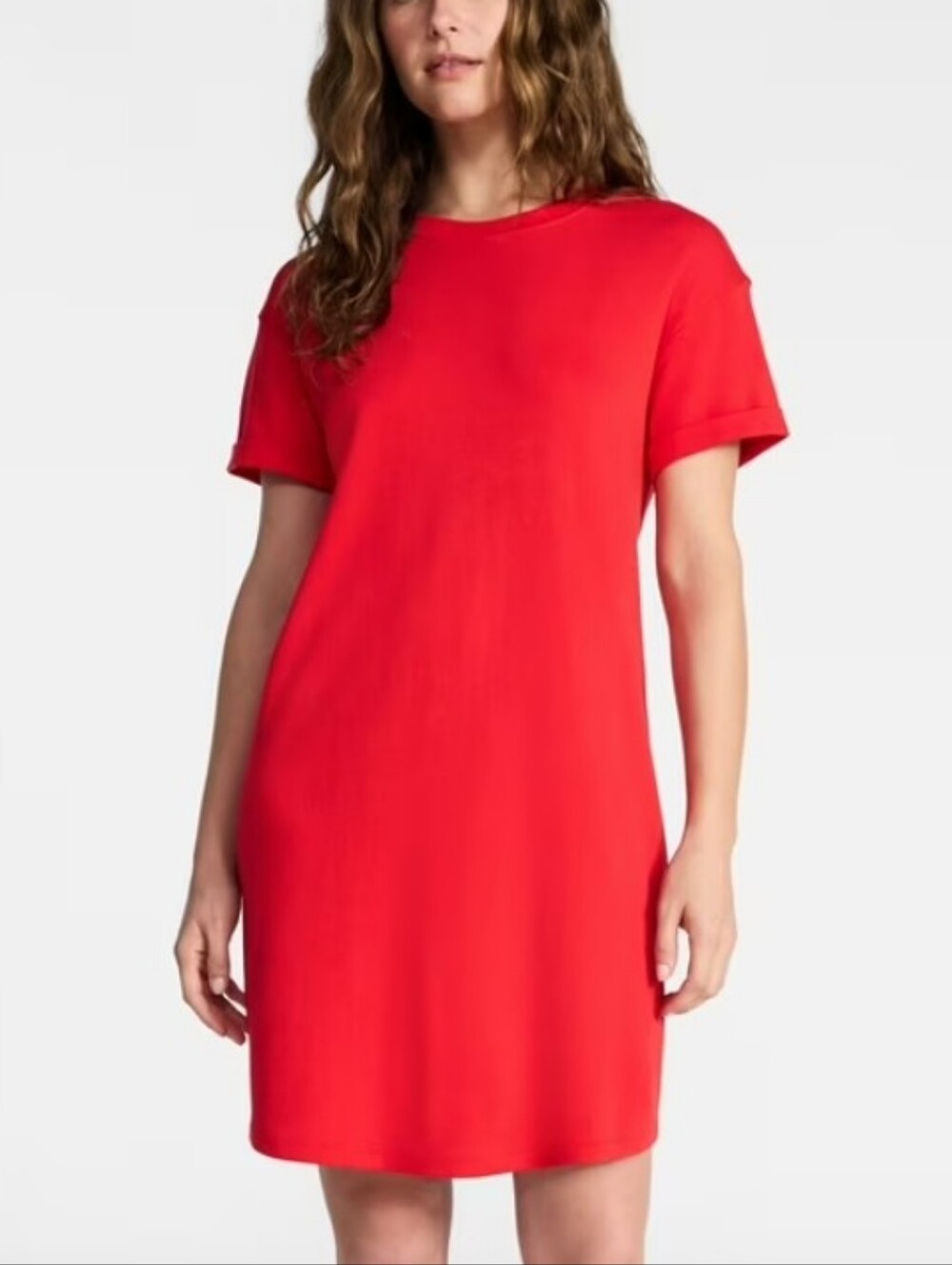 Time and Tru Women's Cotton T-Shirt Dress with Short Sleeves, Size XS NWT